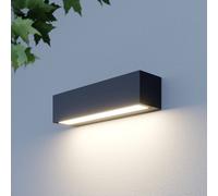 Applique mural extérieur LED Lengo Lucande, noir, Aluminium, Moderne, Applique Exterieur LED
