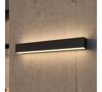 Applique mural extérieur LED Lengo Lucande, noir, Aluminium, Moderne, Applique Exterieur LED