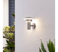 LED Applique Exterieur Lillie (Moderne) en Gris Inox (1 lampe,à), Exterieur, Murale Luminaire Lampe Jardin, Eclairage d’exterieur