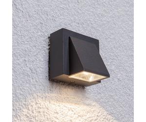 Applique mural extérieur LED MARIK Lucande, noir, Aluminium, Moderne, Applique Exterieur LED