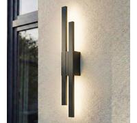 Applique mural extérieur LED Sakari Lindby, noir, Aluminium, Moderne, Applique Exterieur LED