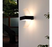 Applique mural extérieur LED SKADI Lucande, gris, Métal, Moderne, Applique Exterieur LED