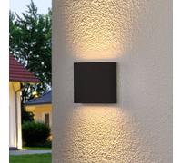 Lucande - Trizy LED Square d’extérieurApplique Murale Graphite