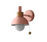 Applique Murale 1 lumière avec Interrupteur à Tirette, Style Nordique Moderne, pour Salle de Bain, Miroir de courtoisie, Lampe de Chevet pour Chambre à Coucher, Salon, Couloir, Cuisine, Bureau