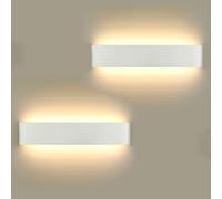 Applique Murale 16W Lampe, LED Applique Murale, Blanc Chaud 3000K, 2 Pack | 40CM Murale Applique pour Salon Chambre Escalier Couloir, 110V - 260V