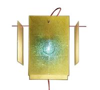 Applique murale 24 Karat Blau 4 shades made of gold leaf and acrylic glass