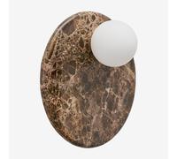 Applique Murale Ø30 Cm En Marbre Avec Boule En Cristal Conrad