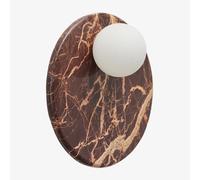 Applique Murale Ø30 Cm En Marbre Avec Boule En Cristal Conrad