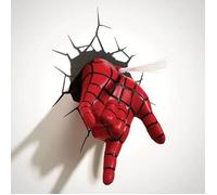 Applique murale - 3D LIGHT - Spider-Man - Rouge - Effet fissures - Pour enfants