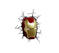 3D Light Applique Murale à LED en Forme de Casque Iron Man FX Marvel