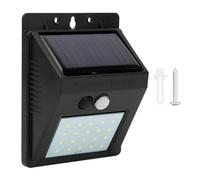 Applique Murale à Capteur Solaire, ABS 20LED, Applique Murale à Capteur Solaire Pour Cour Extérieure, Couloir, Allées, Porches, Sécurité du Jardin, Porte D'entrée, Cour, Garage, Terrasse