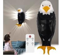 Applique Murale à LED en Forme d'Aigle à Tête Blanche Lampe Aigle Magnétique Montée au Mur pour Chambre Salon Couloir