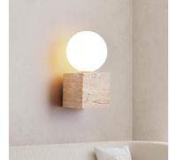 Applique Murale à LED, Lampe Murale à LED, Lampe de Lecture de Chevet de Chambre à Coucher, Ampoule Ronde, Lampe de Table de Chevet pour Salon, Chambre à Coucher, décor de Couloir