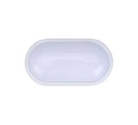 Applique Murale à LED, Lampe résistante à l'humidité, Applique Murale extérieure, Balcon, escalier, Couloir, allée, Plafond Simplement LED, Salle de Bain, éclairage étanche (Ovale)