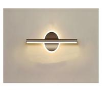 Applique Murale à LED Noire et dorée pour Miroir, Bande Lumineuse de Salle de Bain Moderne, Design Simple pour la décoration intérieure, luminaire élégant pour Meuble-lavabo et Mon