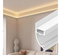 Applique Murale à LED pour Salon, plafonnier, Rail de Guidage, Canal indirect en Aluminium, plinthe linéaire (17 m (55,8 pi))