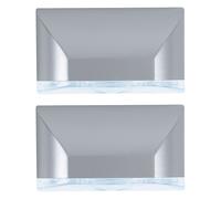 Applique murale à piles Détecteur de mouvement Éclairage LED des escaliers Lumière de nuit à piles Éclairage d'armoire Détecteur de mouvement LED, à coller ou à visser, l x h 8,1 x 4,6cm, lot de 2
