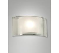Applique murale Alide 34 cm avec structure en métal et verre transparent, douille E27 40 W IP20 - Design élégant et moderne pour les intérieurs
