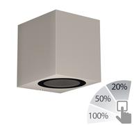 Applique murale ALSE Downlight pour extérieur gris aluminium carré incl. [EEK: F]