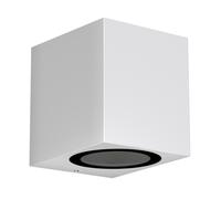 Applique murale ALSE Downlight pour l'extérieur blanc aluminium carré in