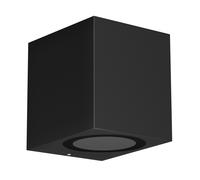 Applique murale ALSE Downlight pour l'extérieur noir aluminium carré in