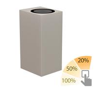 Applique murale ALSE up & downlight pour extérieur gris aluminium carré + [EEK: F]