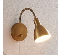 Applique murale Amrei Lindby, dimmable, bronze, Salon / Salle à manger, Métal, Antique, Applique Murale