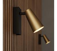 Applique murale Angelina Lucande, dimmable, noir, Chambre à coucher, Métal, Scandinave, Applique Murale