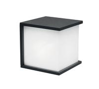 Applique Murale Anthracite Blanche Carrée IP44 Bauhaus Lampe Maison Balcon