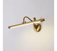 Applique murale antique Bathrror pour salle de bain, applique LED à façade cuivrée, luminaire mural vintage Overrror, pour maquillage, chambre ou salle de bain/noir brossé - 3000K (bronze brossé 4000