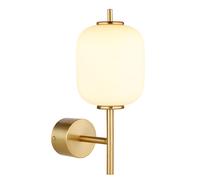 Applique murale applique couloir lumière chambre lumière LED laiton verre opale
