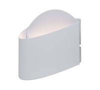 Applique murale Applique extérieure Applique maison Entrée Terrasse, IP44, acier blanc, 2x LED 2,5W 360Lm 3000K, LxHxP 22x16x9,5cm, Eglo 93327