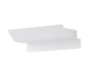 Applique murale applique maison applique lumière extérieure lampe d'entrée, 2 ampoules anti-éclaboussures IP44, acier blanc, LED 2,5W 360Lm blanc chaud, LxHxP 21x6,5x10,5cm