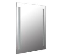 Applique murale applique miroir lampe de chambre argent 1 ampoule verre LED