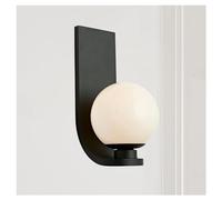 applique murale, Applique murale avec globe en verre opale blanc, idéale for la chambre, le salon ou salle à manger(6 Inch)