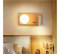 Applique Murale, Appliques murales d'intérieur avec 2 LED, rotative à 270 °, Blanc Chaud 3000 K, Lampe Murale LED pour Chambre à Coucher, Salon, Bureau, hôtel, Chevet, A