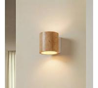 Applique murale Ara SOLLUX LIGHTING, dimmable, bois clair, Salon / Salle à manger, Bois, Moderne, Applique