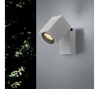 Applique Murale Argent LED IP44 Orientable pour ampoule GU10