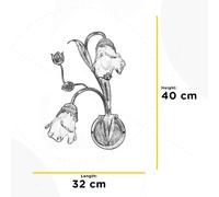 Applique murale Arianna ONLI, dimmable, bronze, Salon / Salle à manger, Métal, Florentin, Applique