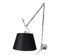 Applique Murale Artemide Tolomeo Mega Noir/Abat-jour Noir 42 cm