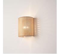 Applique murale Ascot E27 20 x 16 x 12 cm blanc aspect rotin