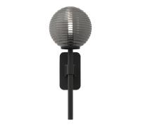 Applique Murale Astro Tacoma, Abat- Fumée Noir Mat Rainuré et Abat-jour