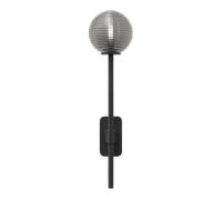 Applique Murale Astro Tacoma Single Grande, Abat-jour Noir Mat Rainuré et Abat-jour