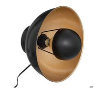 Atmosphera – Applique murale Lahti – métal – noir et doré – D29 cm