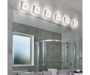 Applique Murale Aufbaulampe Lumière pour Salle à Manger Argent Satiné LED 6er De