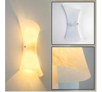 Applique murale - Aurighi - Métal/Verre - Blanc - 2 x E14 - Effet up & down