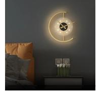 Applique murale avec horloge,LED moderne éclairage d'intérieur, idéal pour une chambre à coucher, un couloir, un hôtel, un salon,