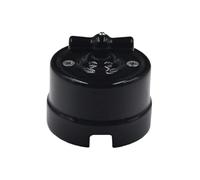 Applique murale avec interrupteur en céramique noire for la décoration intérieure(Black Socket)