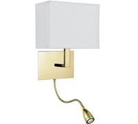 Applique Murale avec Interrupteur Tissu Liseuse Souple H:26 CM Wandleuchte