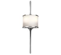 Applique Murale Bain en Chrome IP44 Art Nouveau Lampe Arya B : 17cm pour Salle